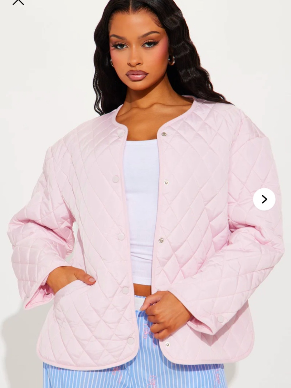 Fashion nova quilted lightweight Jacket